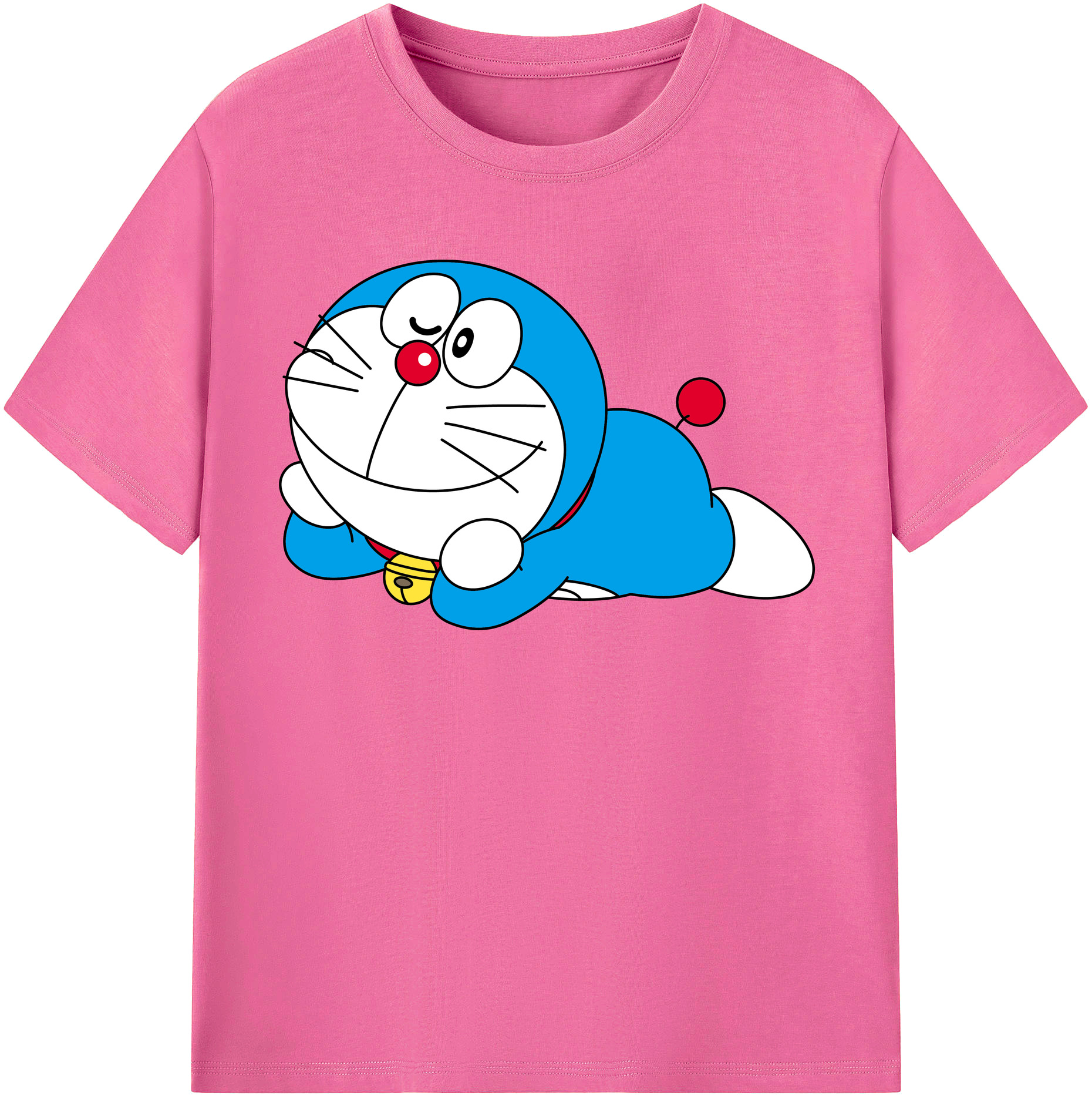 （画像用） ドラえもん Doraemon レディースカジュアルプリントTシャツ（綿100％）